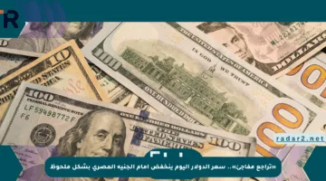 «تراجع مفاجئ».. سعر الدولار اليوم ينخفض أمام الجنيه المصري بشكل ملحوظ